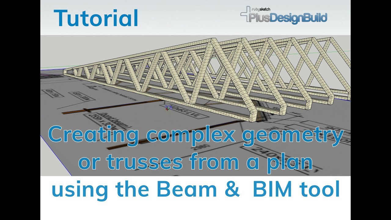 Creating a truss from scratch with the PlusSpec Pro or PlusDesignBuild beam tool