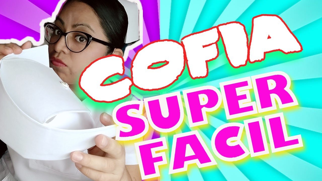 ✅CÓMO hacer UNA COFIA de ENFERMERA SUPER FÁCIL /cómo hacer un gorro de enfermera✅