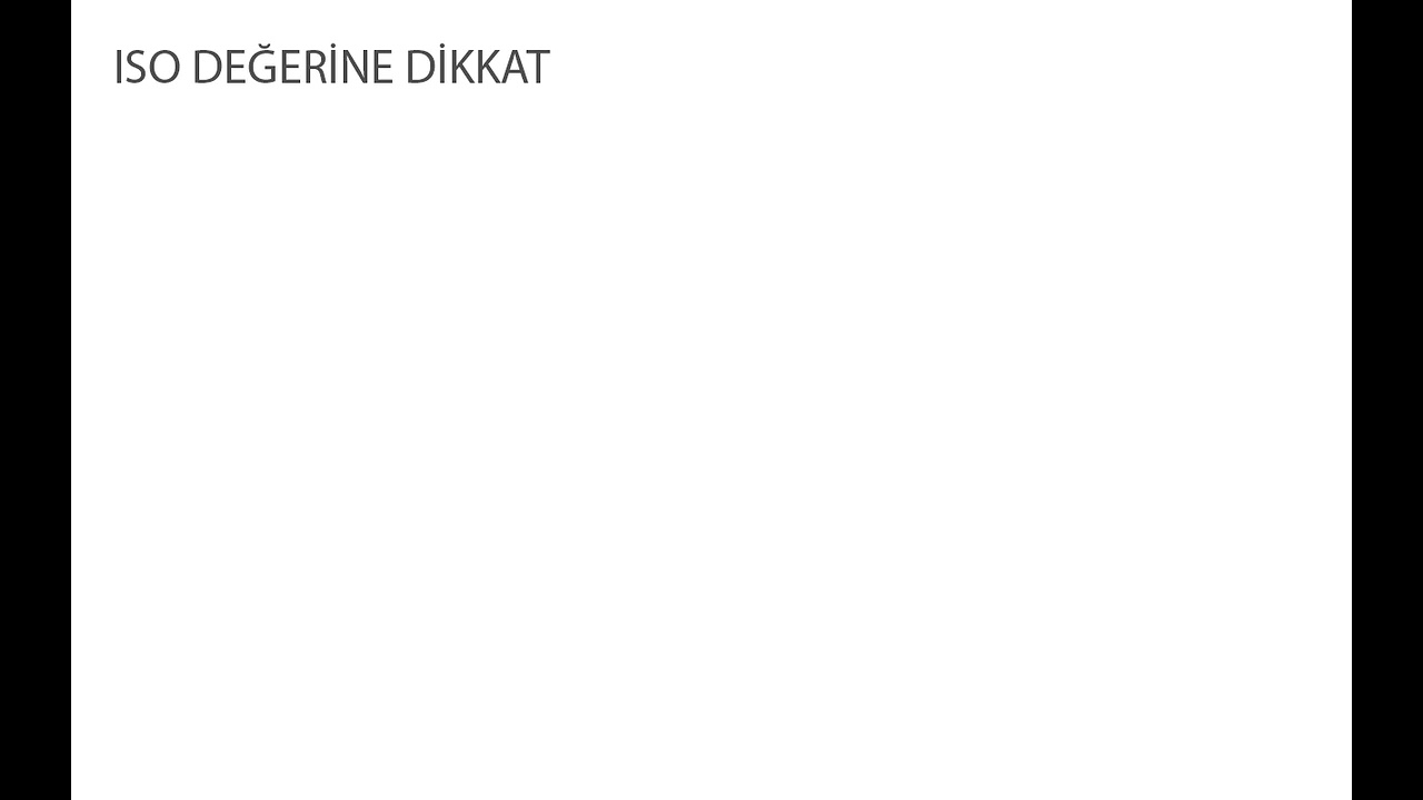 Temel Fotoğraf&ccedil;ılık Bilgisi | Net fotoğraf &ccedil;ekmek i&ccedil;in ISO ayarına dikkat