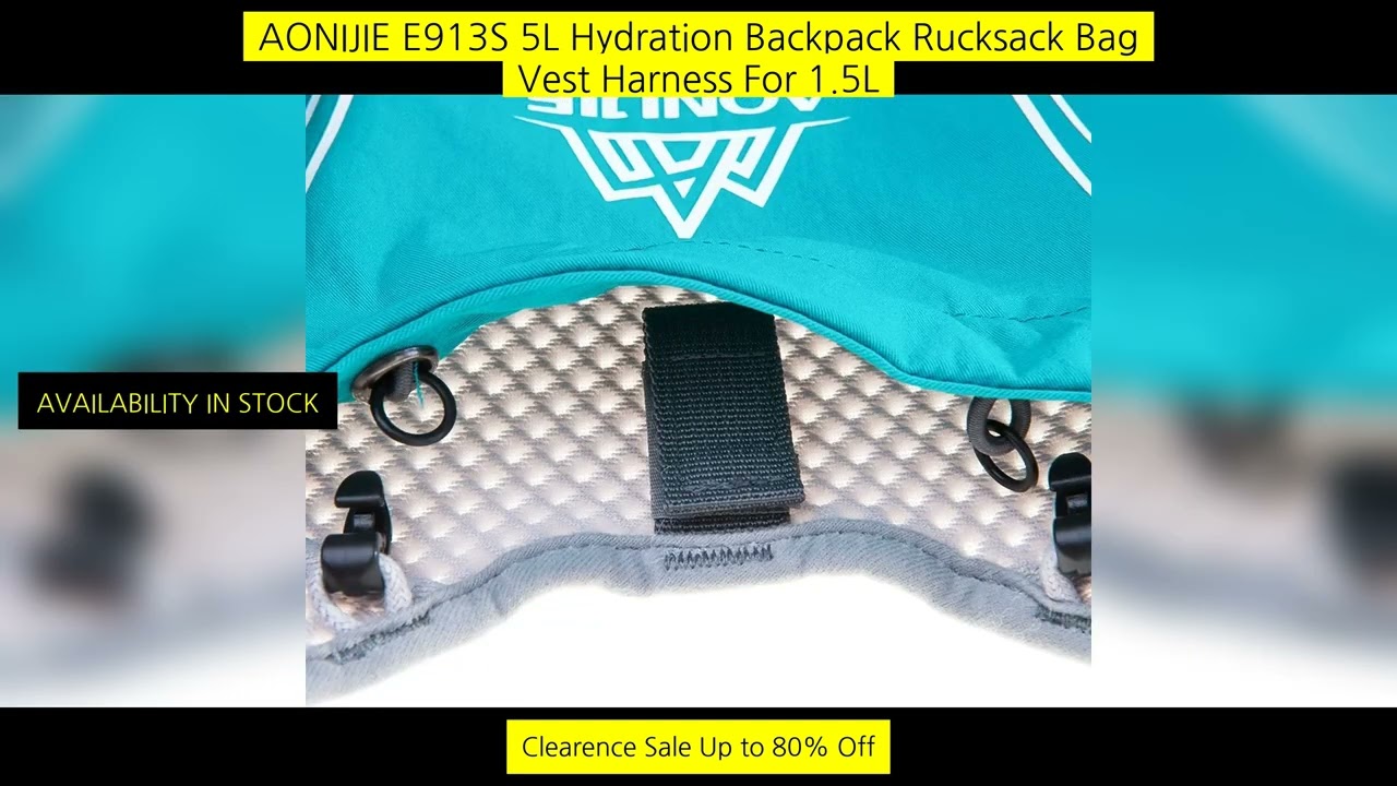 Aonijie E913S 5L Hydration Backpack Rucksack Bag Vest Harness For 1.5L Water