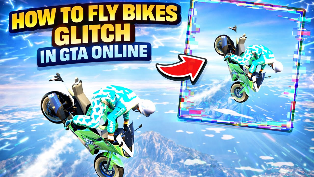 HOW TO FLY BIKES GLITCH IN GTA ONLINE (STILL WORKING)