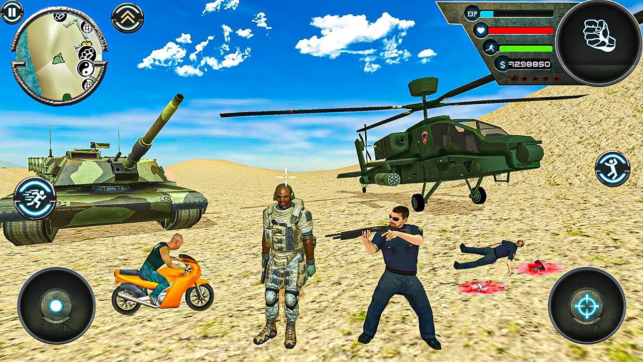Retired Army Officer Simulator - Military Tank and Helicopter - Android Gameplay