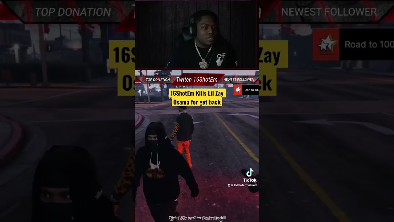16ShotEm pops Lil Zay Osama For killing his homie. #CloseThatBackDoor #16shotemvisualz
