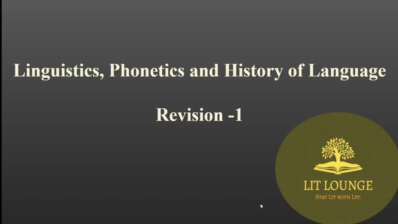 HSA ENGLISH Module 5: Linguistics, Phonetics & History of Language Mcqs  Revision1#hsaenglish