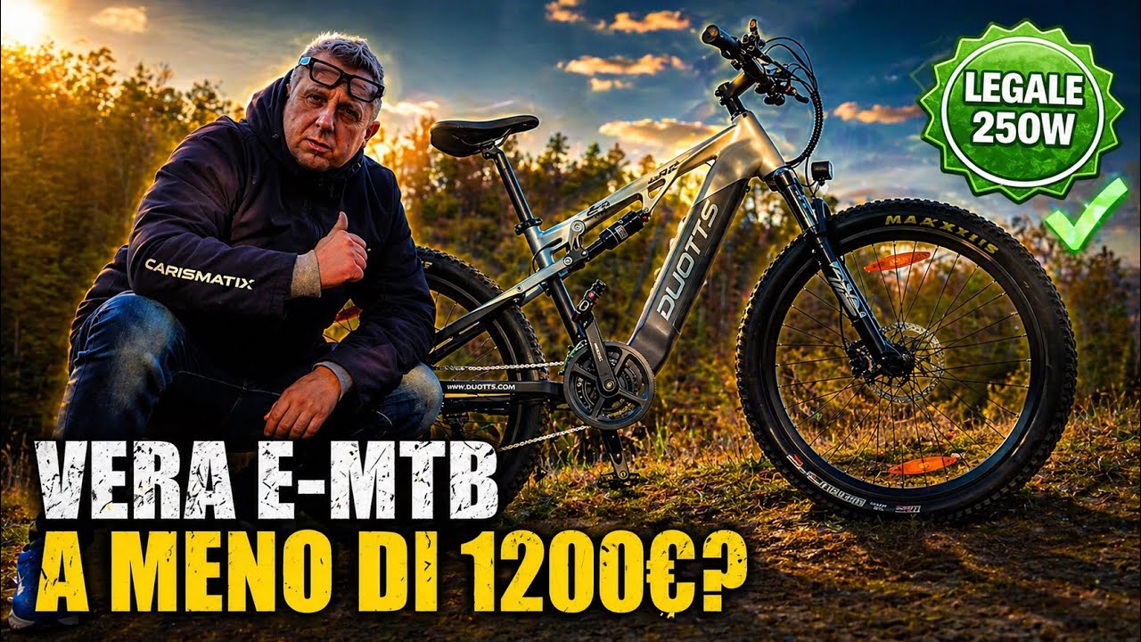 &Egrave; BELLISSIMA e COSTA POCHISSIMO: La MTB Elettrica Legale DUOTTS E29