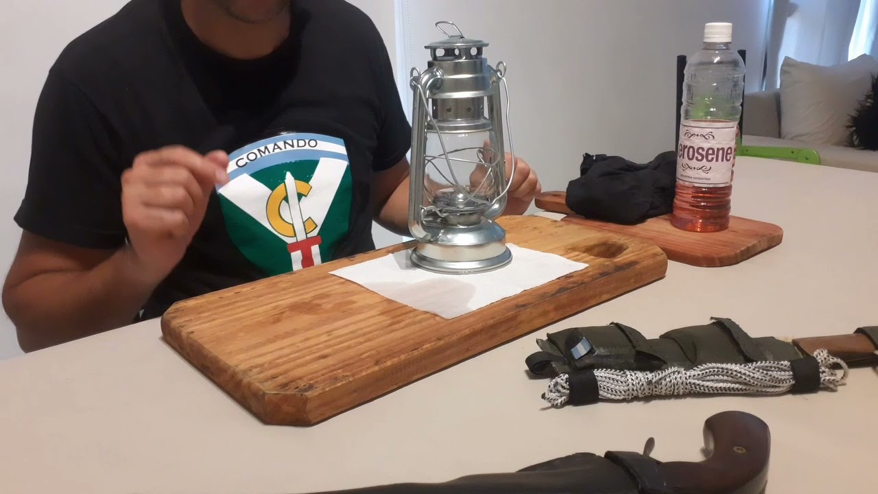 Prueba de Estanqueidad, Encendido e Iluminación de Lampara a Kerosene
