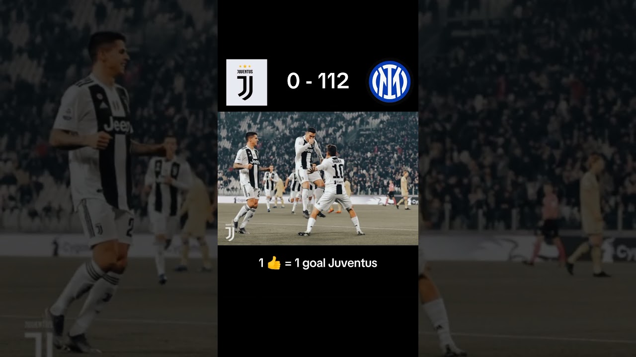 Juventus Vs Inter milan #juventus #intermilan #funny #football #trending #ronaldo #cristalos