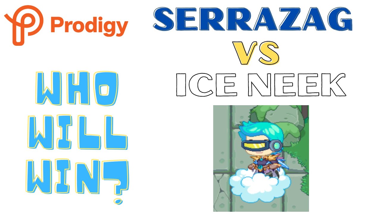 Serrazag VS. Ice Neek - Who Will Win? Prodigy Math Game Battle!
