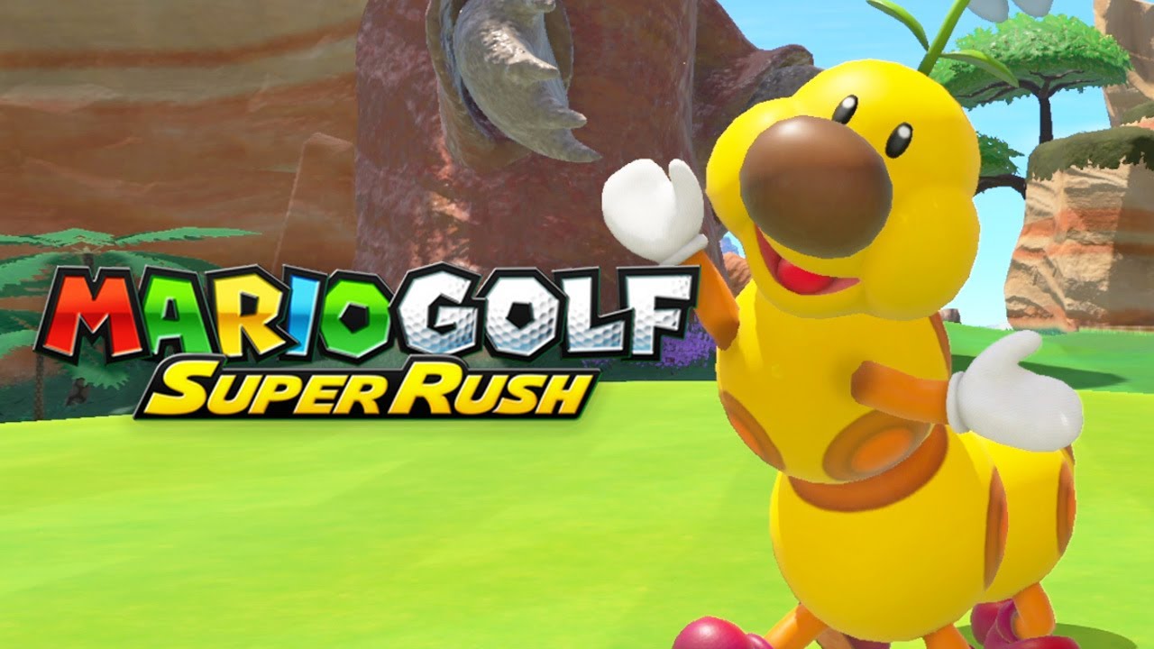 Mario Golf Super Rush - Full Shelltop Sanctuary Course with Wiggler Gameplay (Amateur Layout)