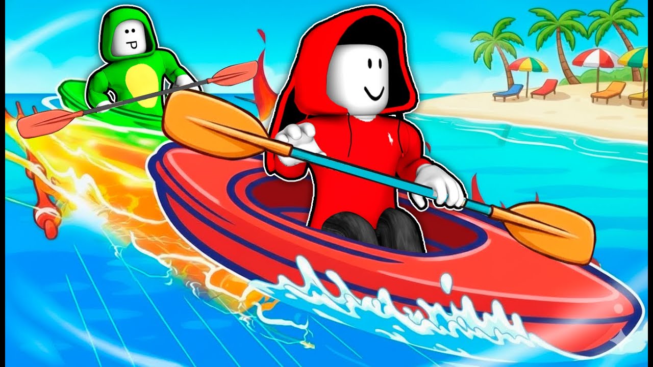 JJ and Mikey Gaining 999,999 Aura in Roblox Kayak Racing! Maizen