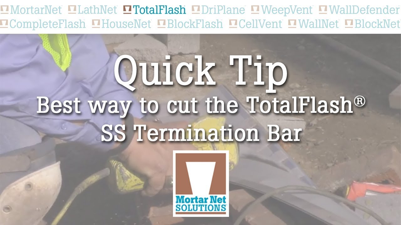 Quick Tip: Best way to cut the TotalFlash SS termination bar