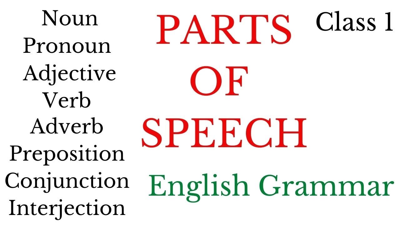 PARTS OF SPEECH 1- Noun, Verb, Adjective, Adverb -Basic English Grammar- Masti Ki Pathshala