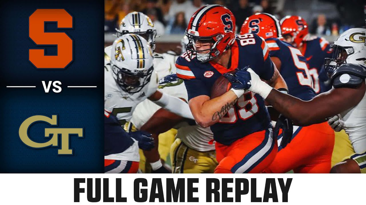 Syracuse vs. Georgia Tech Full Game Replay | 2023 ACC Football