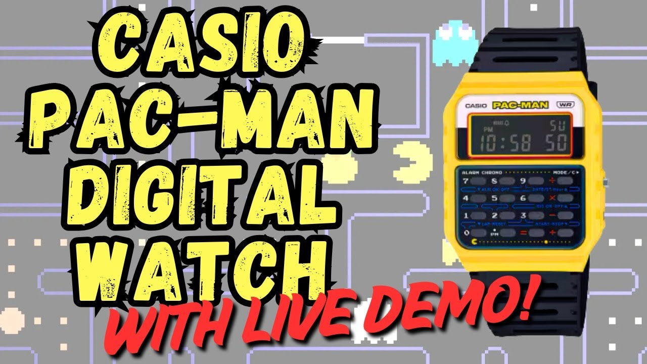Waka-Waka! It's the Casio Pac-Man Digital Calculator Watch!