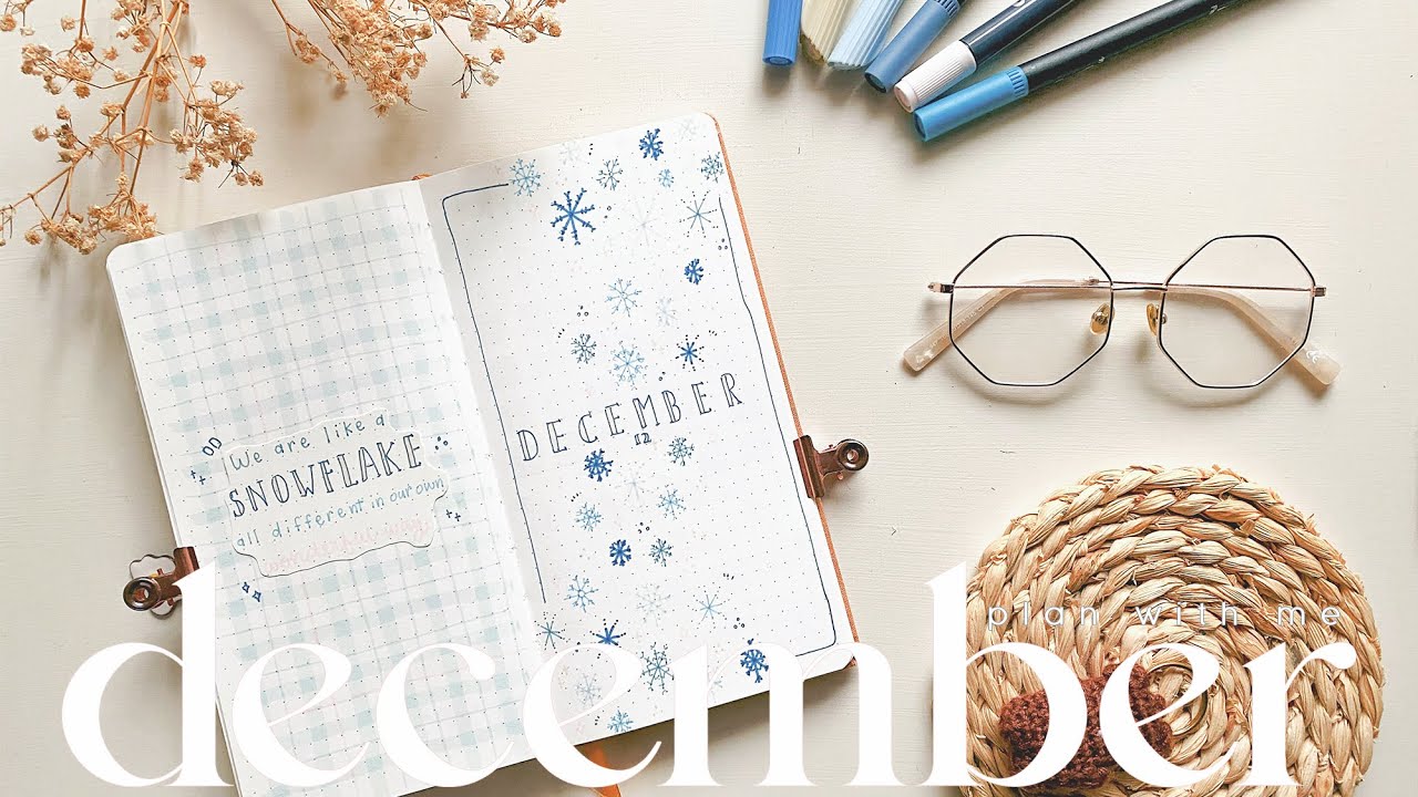 Snowflakes Bullet Journal || December 2024 PLAN WITH ME ❄️