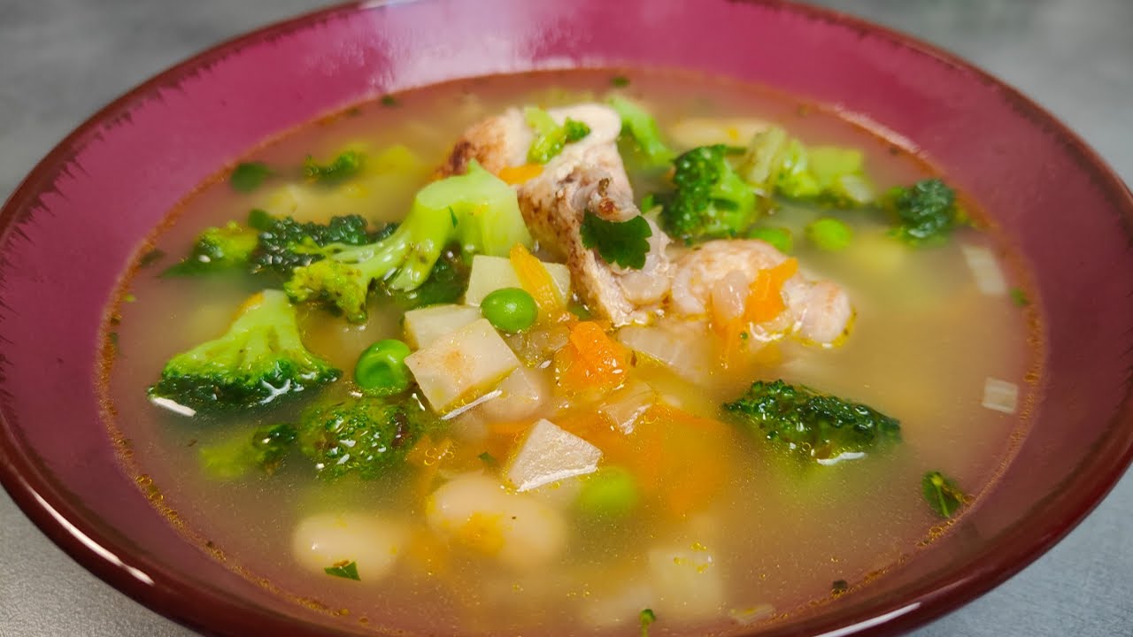 Herzhafter H&uuml;hner Reis Suppe mit Gem&uuml;se Schnell Gesund Lecker