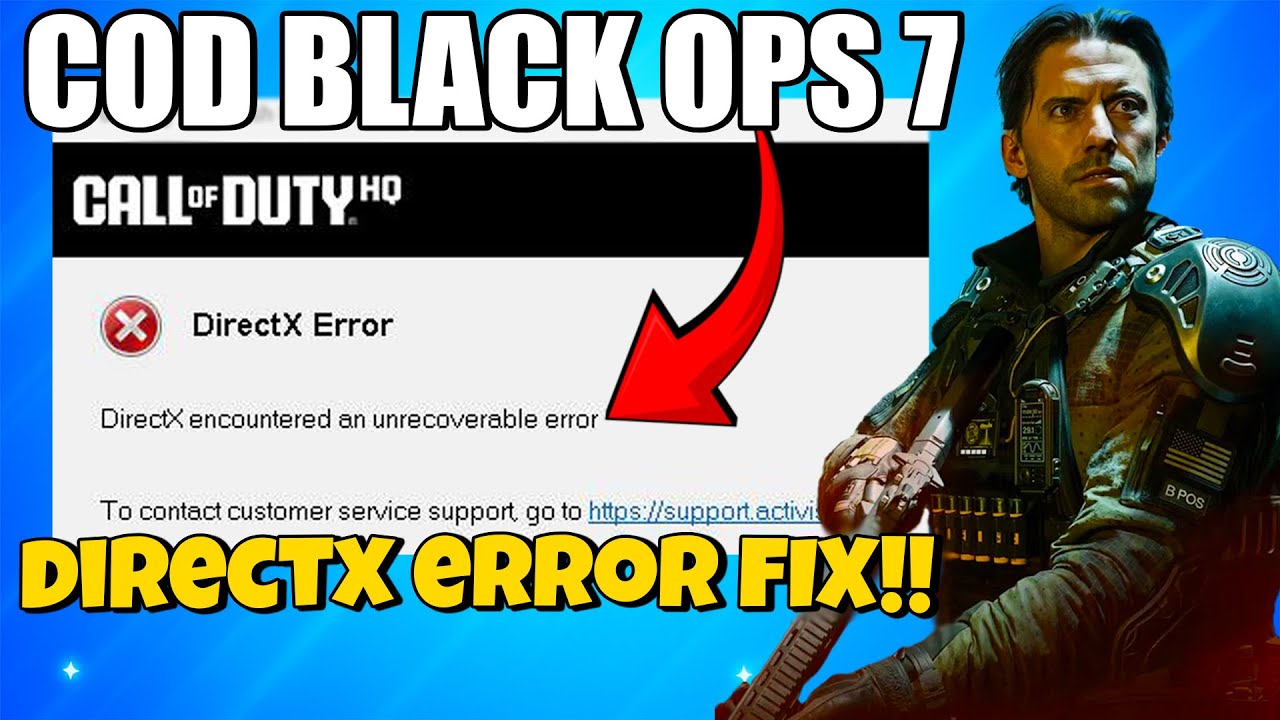How To Fix Call Of Duty Black OPS 7 Directx Encountered an Unrecoverable Error