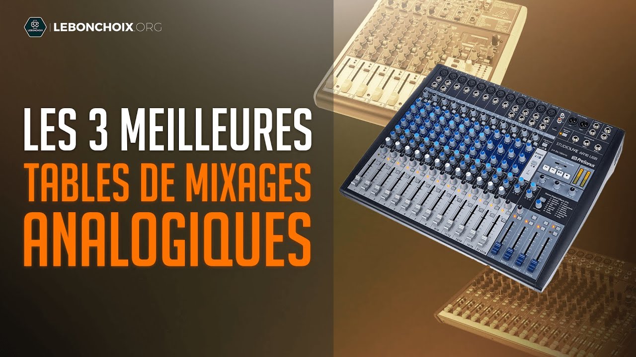 🔴 TOP 3 : MEILLEURE TABLE DE MIXAGE ANALOGIQUE 2023❓( COMPARATIF & TEST )