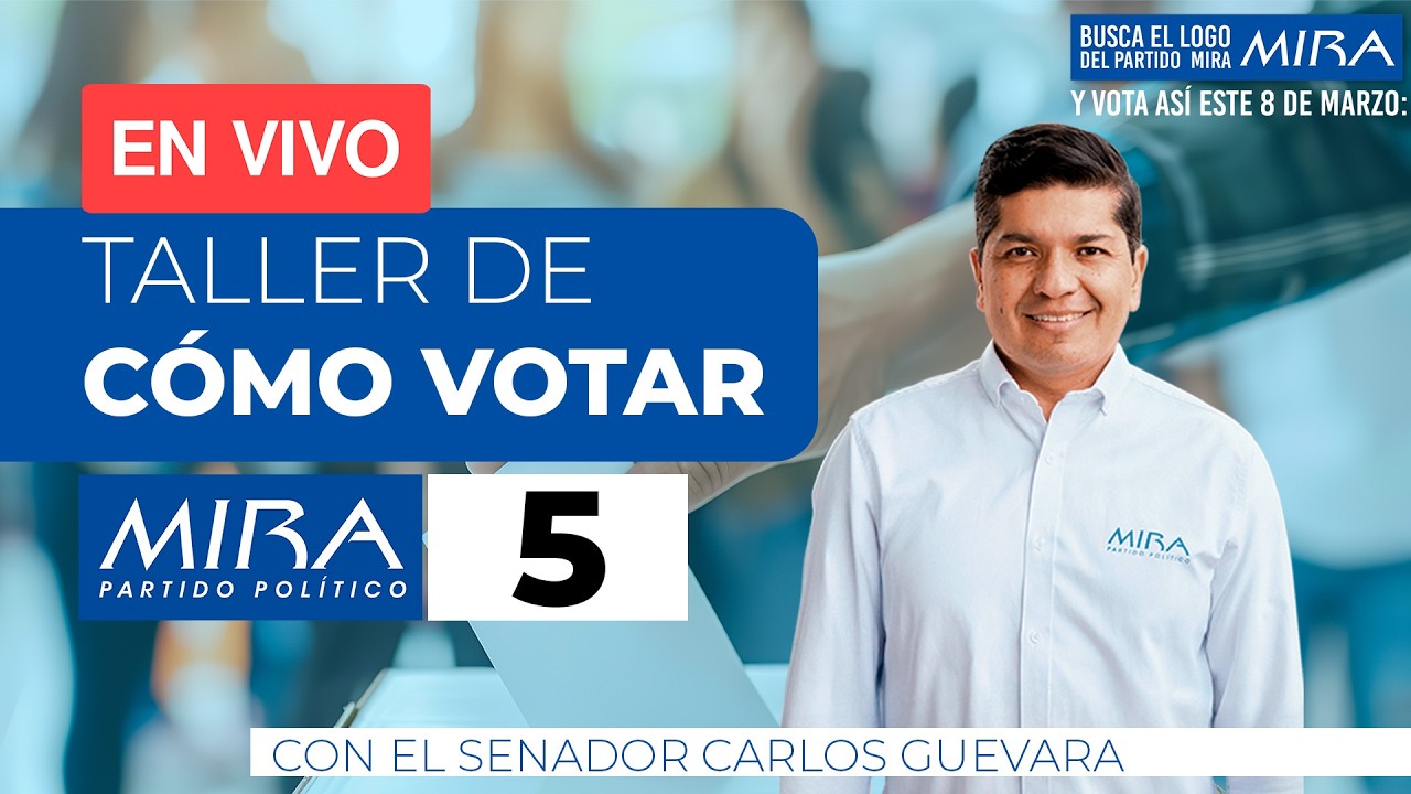 Taller de cómo votar con el Senador Carlos Eduardo Guevara