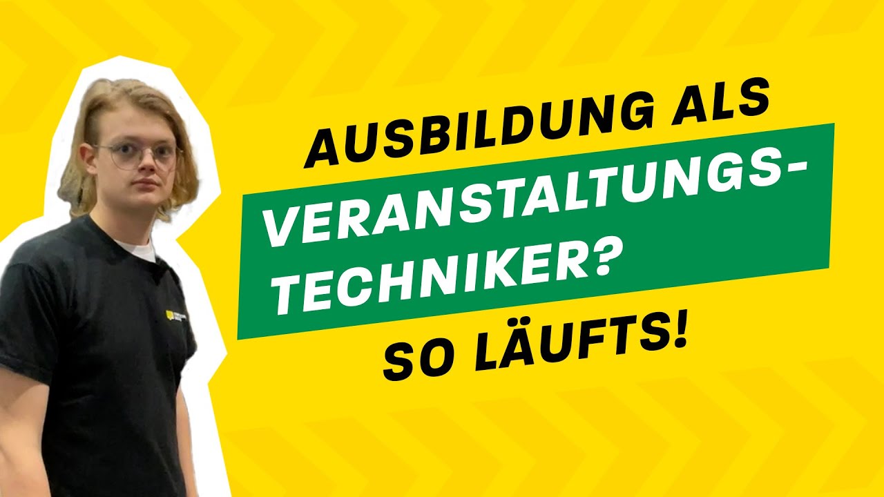 Ausbildung Fachkraft für Veranstaltungstechnik: Julius packt mit an! 💡
