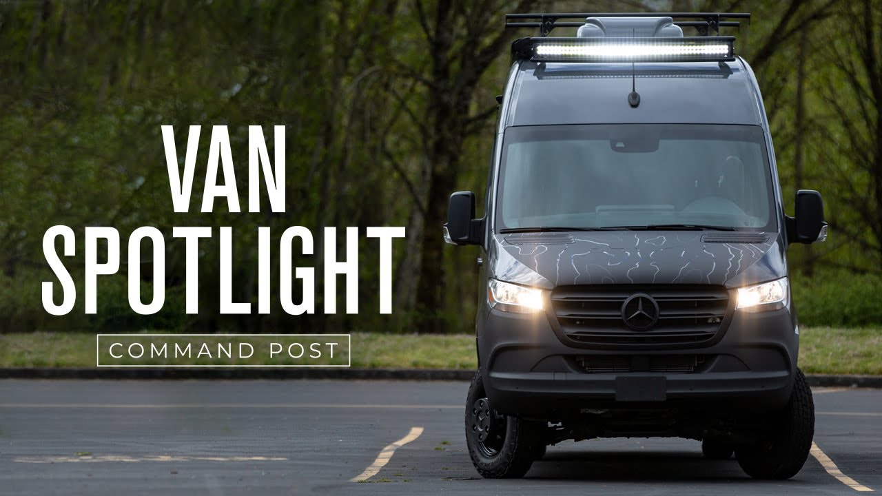VAN SPOTLIGHT: Command Center | Outside Van 4WD Mercedes-Benz Sprinter 170 EXT Van Conversion Tour