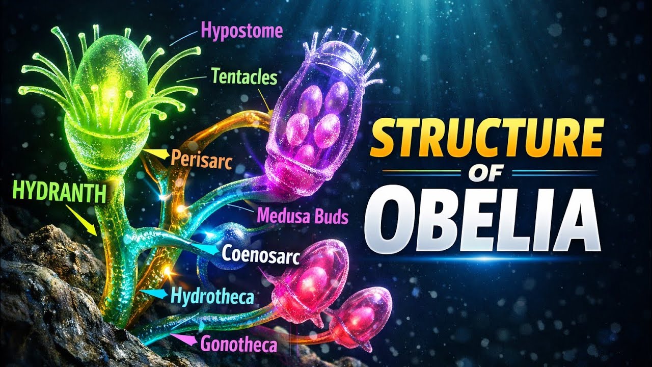 BSc Zoology|Sructure Of Obelia| Classification|Habit Habitat Part1| Notes|#structureofobelia #Obelia