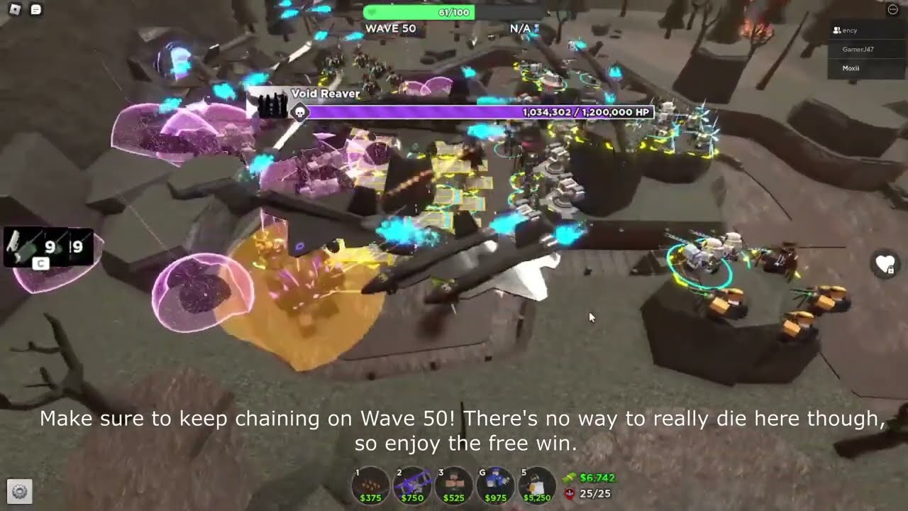 Easiest Hardcore Gem Grind Strategy (600 Gems/Hour) No Special Towers Used! [P2 POV]