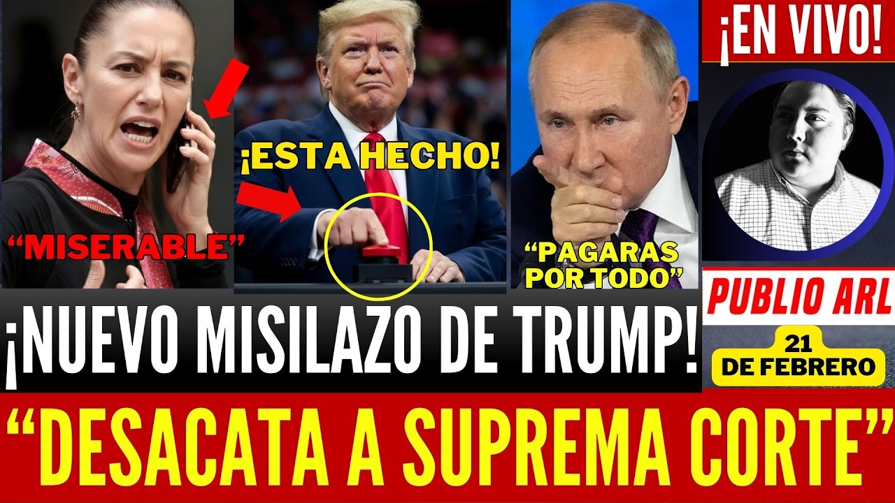 ULTIMA HORA! TRUMP LANZA NUEVO MISILAZO. PRESIDENTA ACTIVA PROTOCOLO. SUPREMA CORTE LO PARA EN SECO