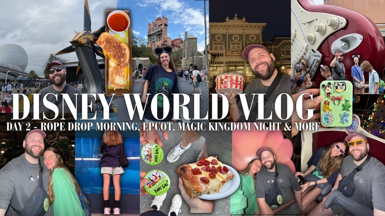 Видеоблог о Диснейленде 🏰✨ День 2 | Утро перед открытием парка, EPCOT, ужин в полинезийском стиле...