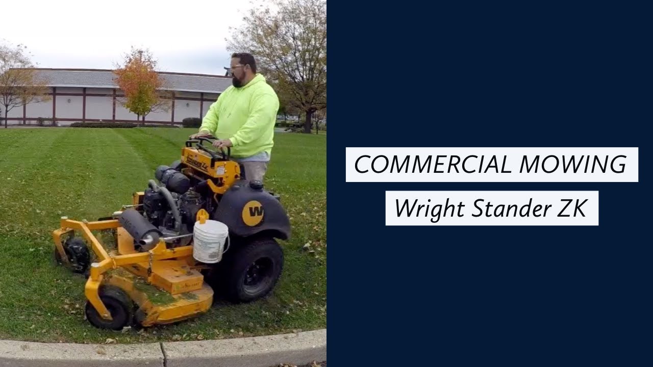 HLMG VLOG #24 | Mowing a Commercial Lawn with Wright Stander ZK 52