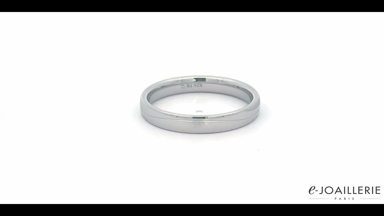 www.e-joaillerie.com - Alliance Breuning en argent 925/1000 