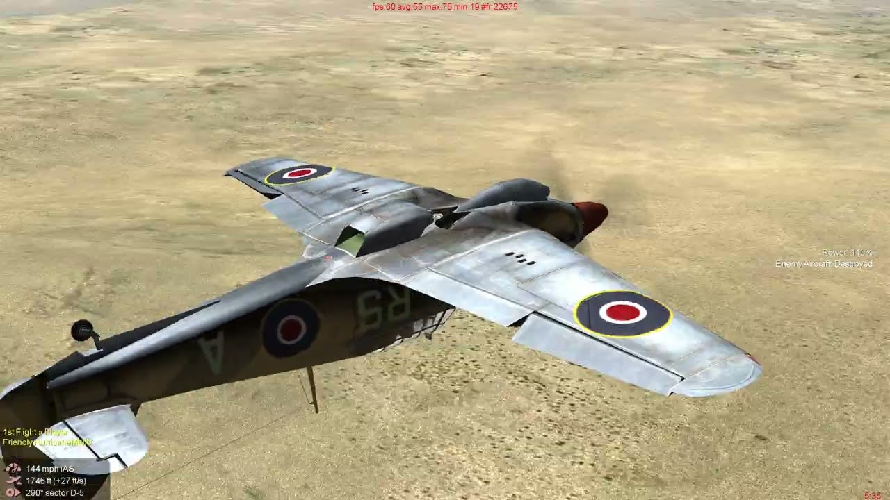 Hurricane vs Saetta  ||  The Aces Series  ||  An IL-2 1946 Video W/Gun Cam  ||  2K