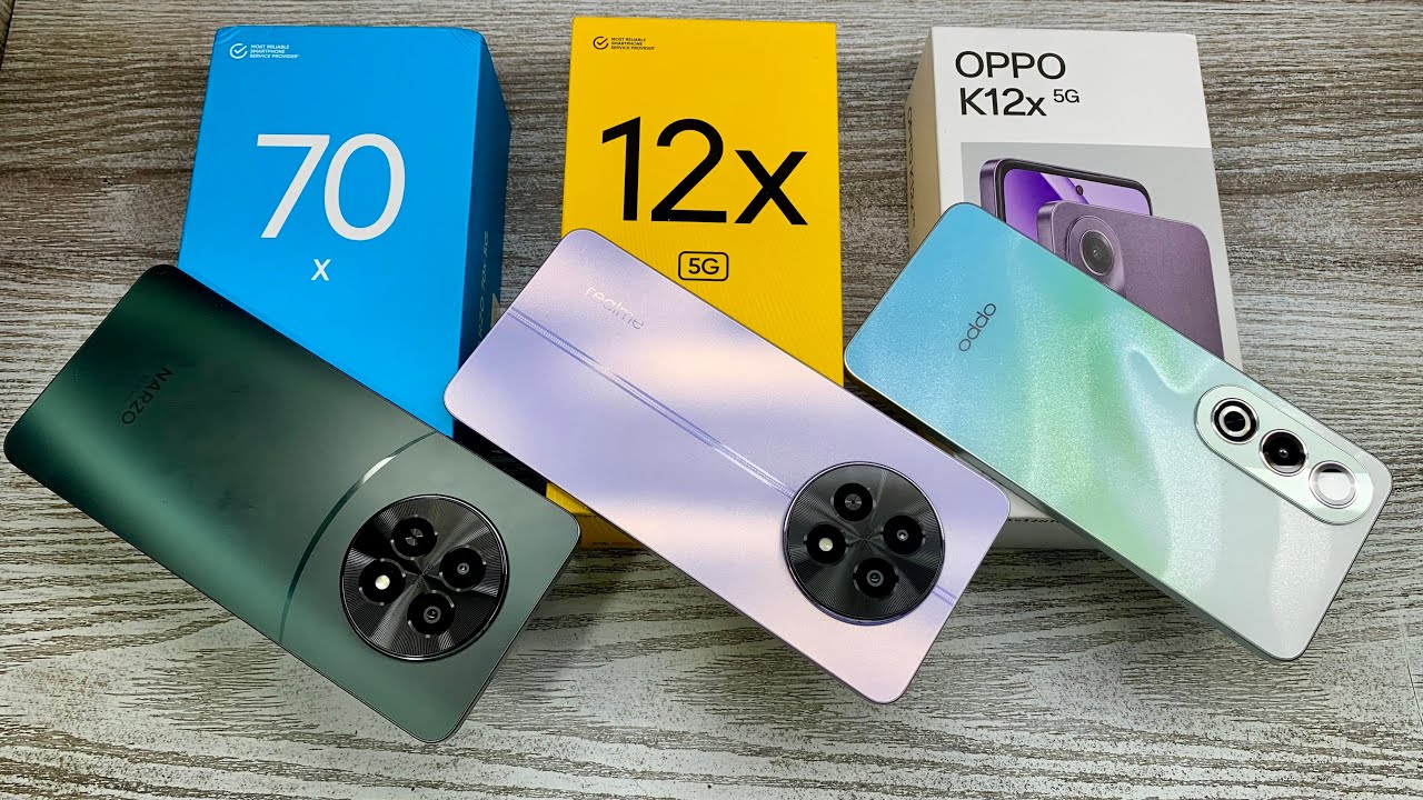 Oppo K12x 5g vs Realme 12x 5g vs Narzo 70x 5g - Best Konsa ? | Flipkart Sale Discount 🔥| Best Camera