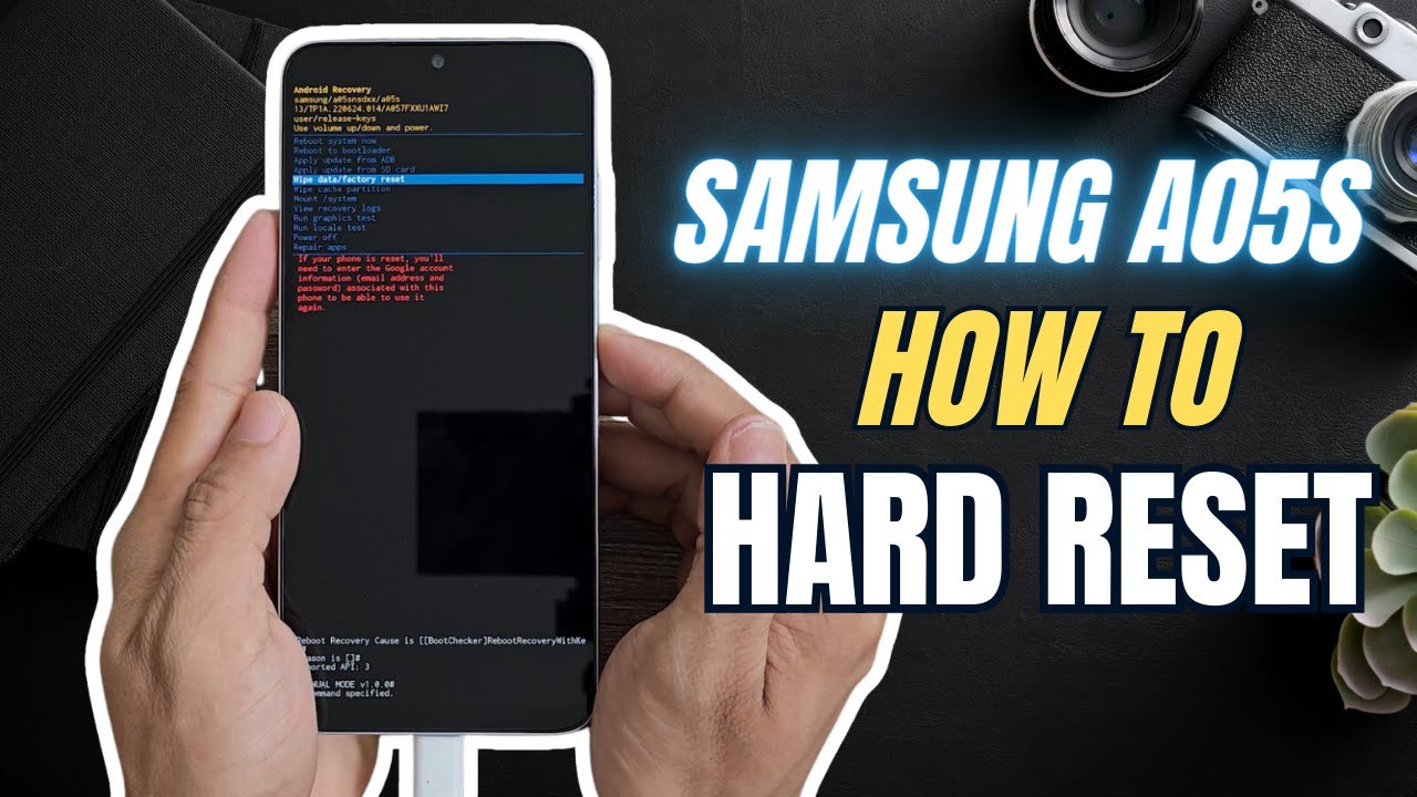 How to Hard reset Samsung Galaxy A05s