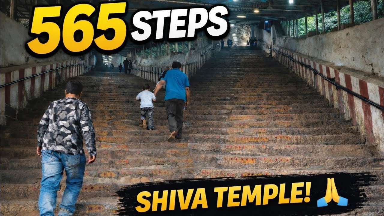 We Climbed 565 Steps for This Shiva Temple! 😳
