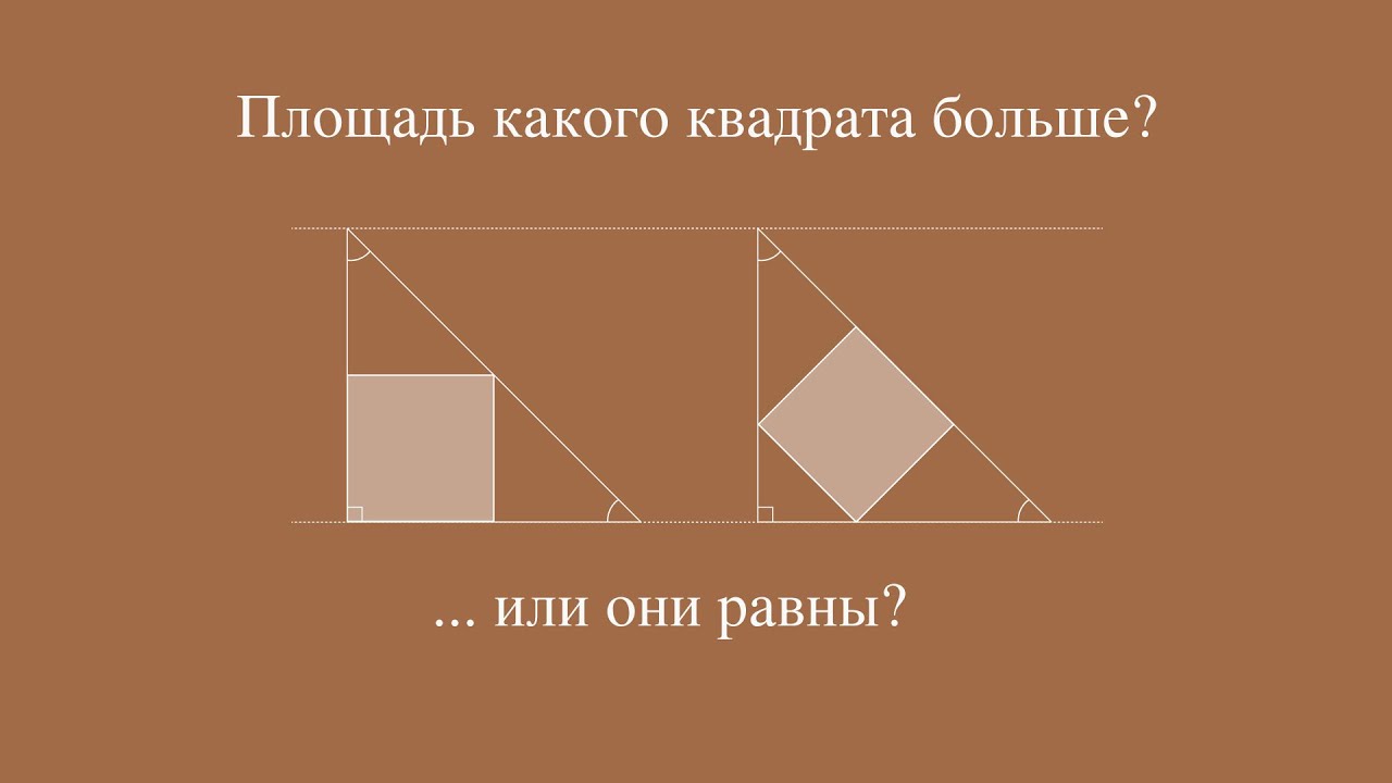 Задачка про площади квадратов