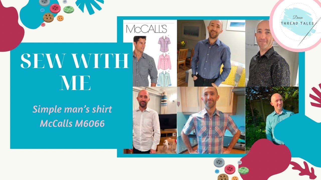Sew with me  | a simple mans shirt : McCall's M6044