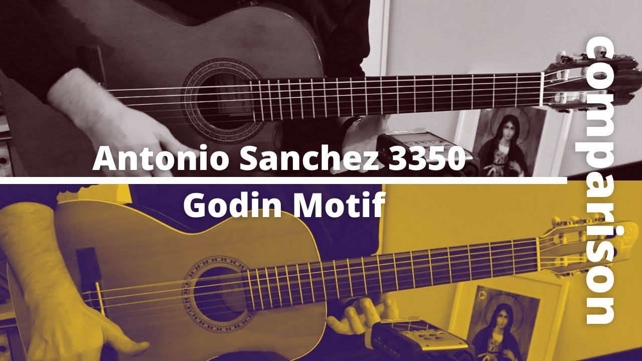 Antonio Sanchez vs Godin Motif - guitar comparison