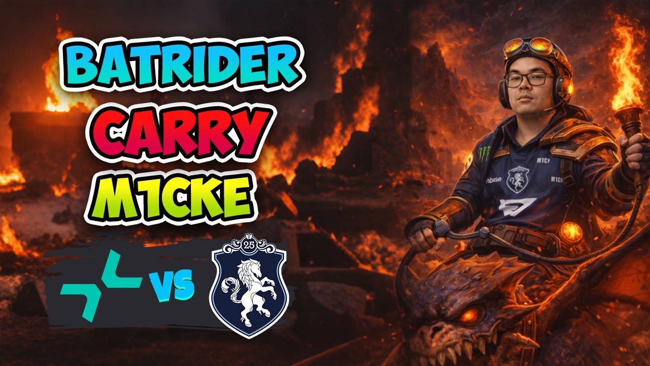 Batrider CARRY M1cke! Parivision vs Liquid - DreamLeague Season 28