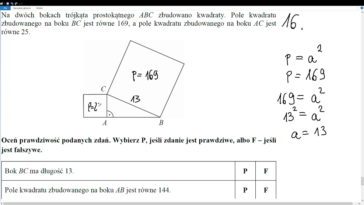 Zadanie 16 matematyka egzamin gimnazjalny kwiecień 2019