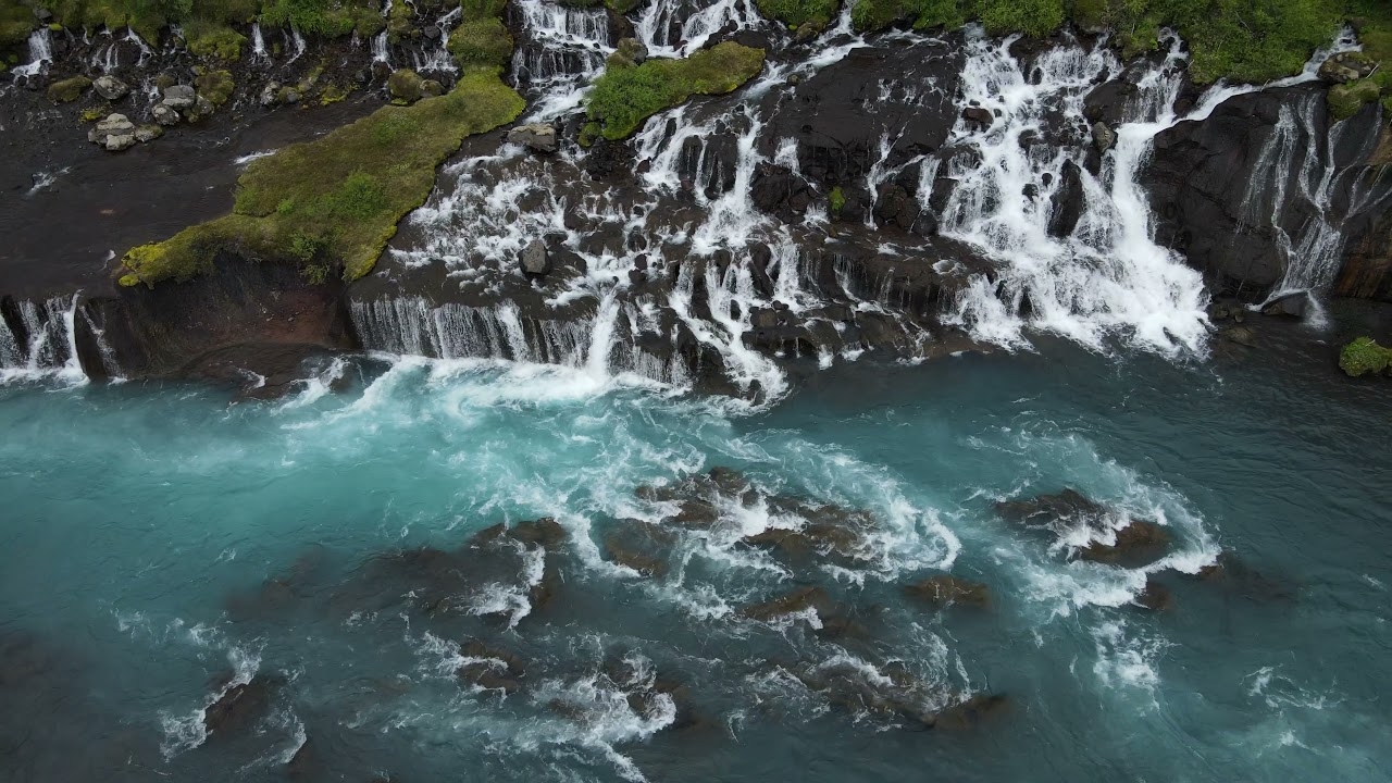 Hraunfossar &ndash;&nbsp;Series of Waterfalls