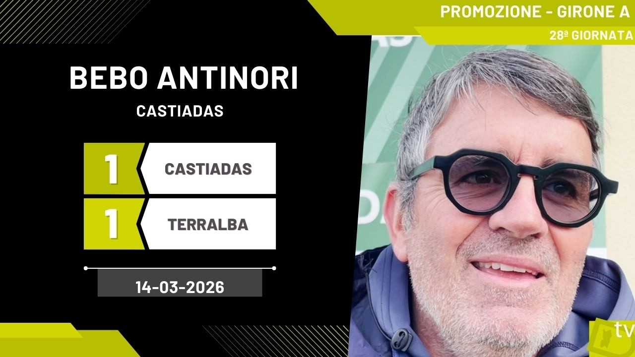 Bebo Antinori allenatore Castiadas 14 03 2026   Diario Sportivo