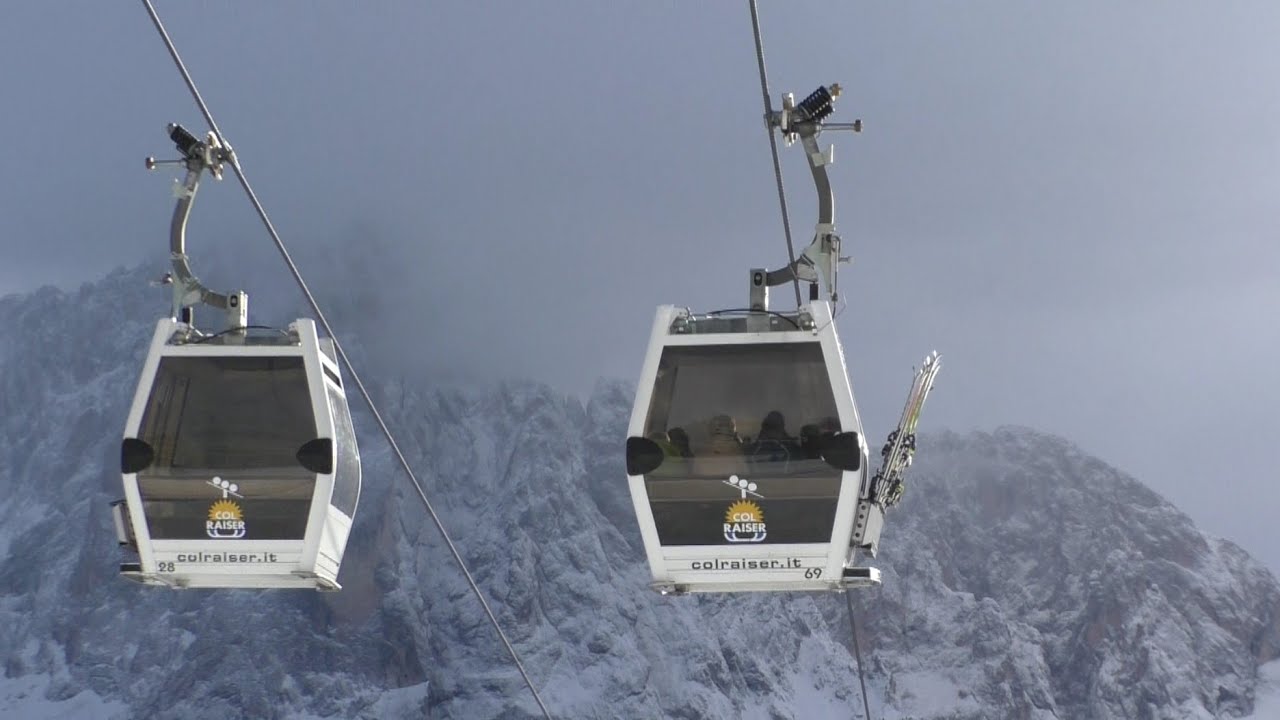 Tutti gli impianti a fune della Val Gardena (Cabinovie, Seggiovie e Funivie)