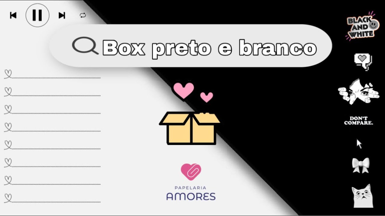 Unboxing Clube Box Amores Supreme - Edição Preto e Branco
