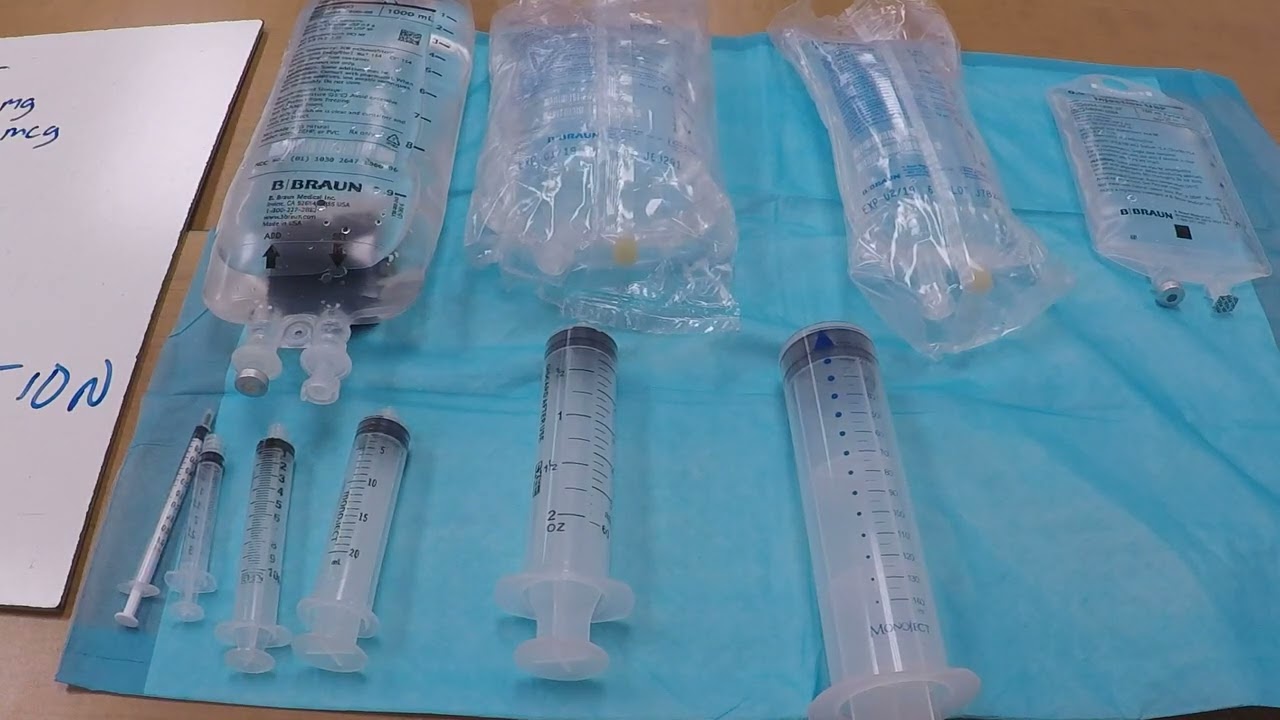 1.  Medication Dose & Volume