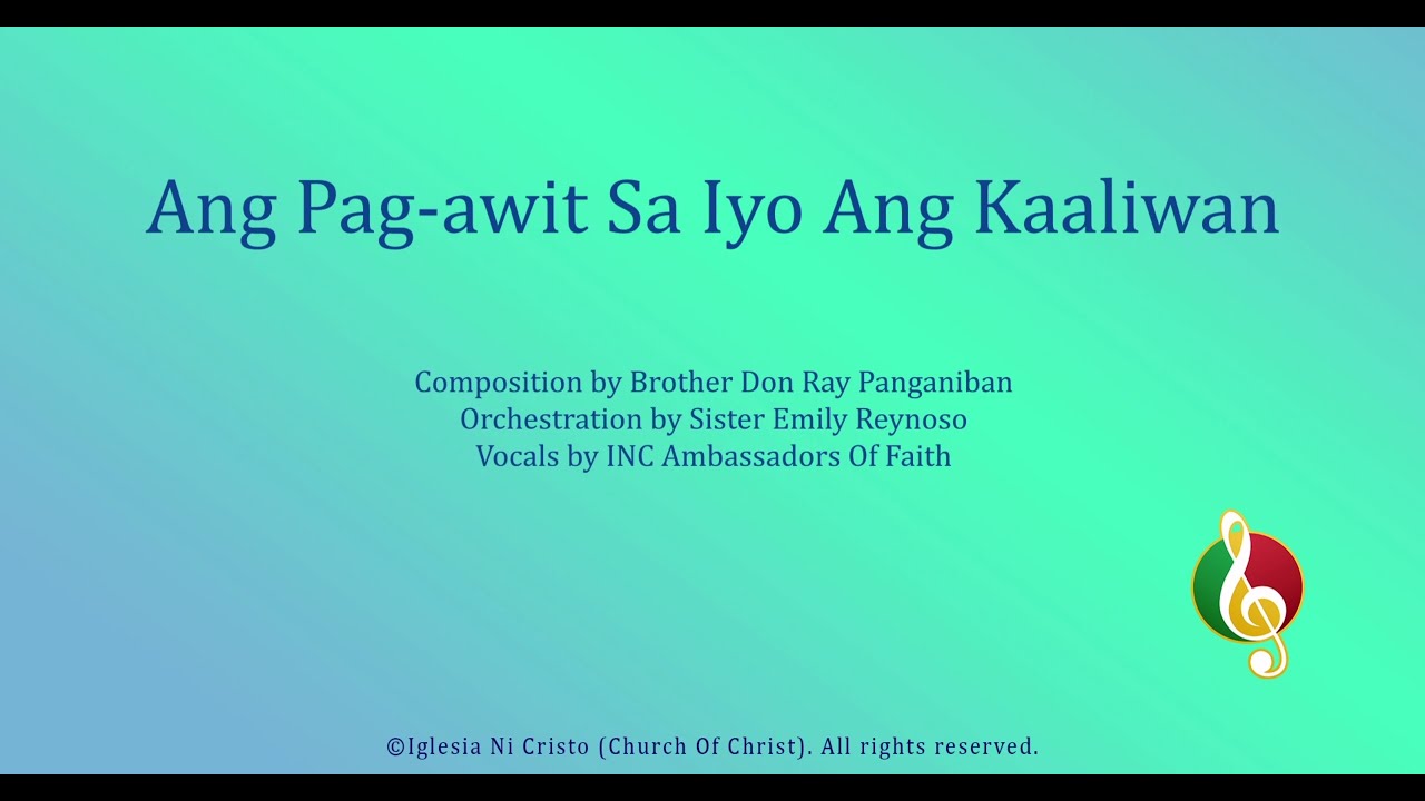 Ang Pag-awit Sa Iyo Ang Kaaliwan