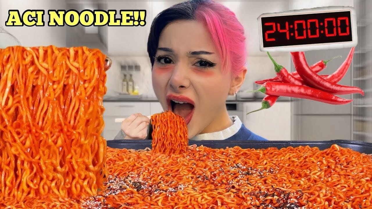 24 SAAT ACILI NOODLE YEMEK !? 🍜 #24saat