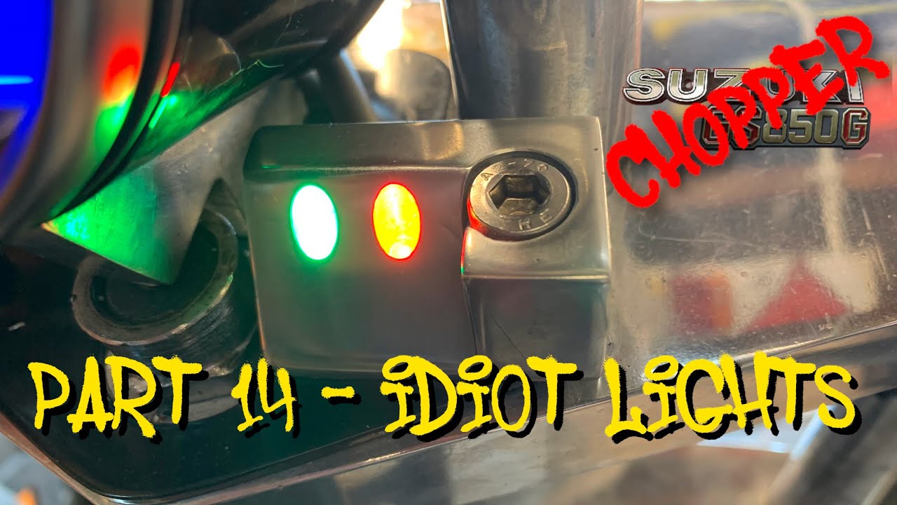 Suzuki GS850 Chop TLC Part 14 - Oil Pressure and Neutral Warning Lights, LED and Clear Resin