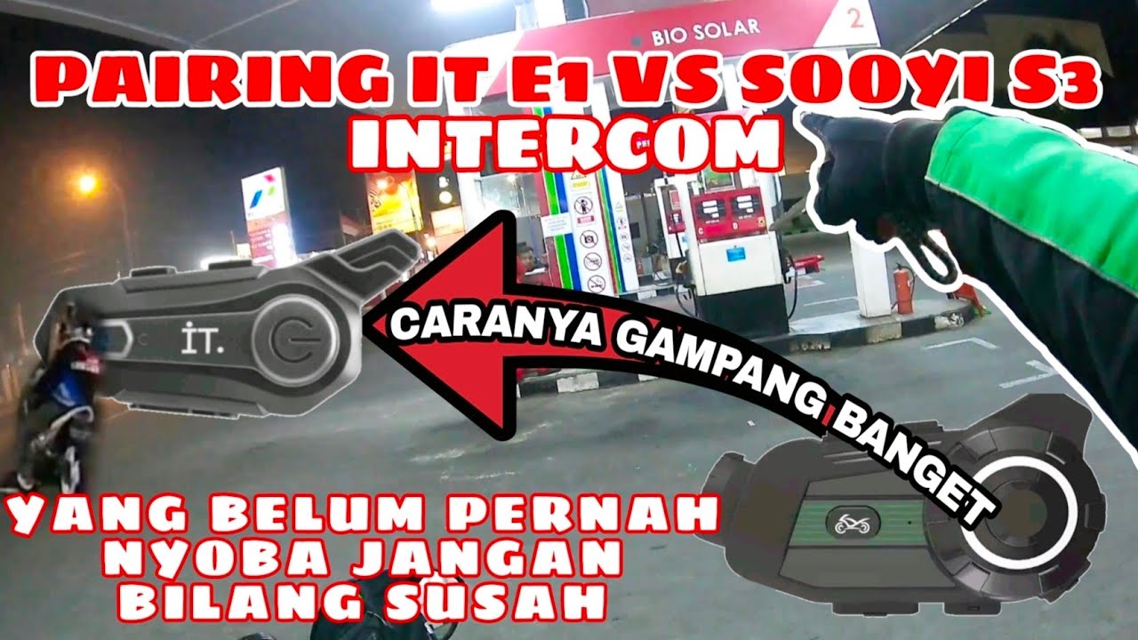 INTERCOM IT E1 VS SOOYI S3 - SUARANYA JERNIH #intercom #pairing #motovlog #grab #shortsfeed #ITE1