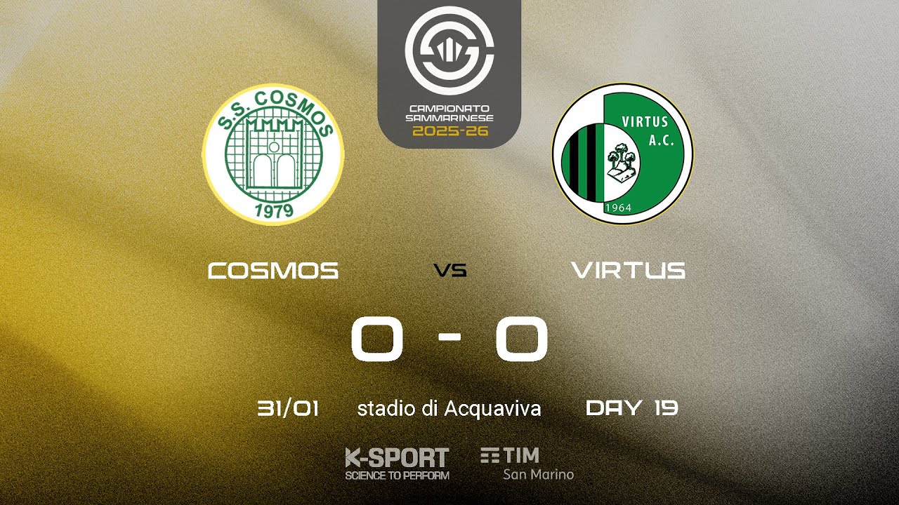 Campionato Sammarinese 2025-26, 19. giornata | HL Cosmos - Virtus 0-0
